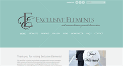 Desktop Screenshot of exclusiveelementsinc.com